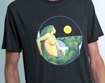 Camiseta modelo "Mujer_libre" / 100% algodón ecológico / estampado con tintas sostenibles de base al agua / diseño propio