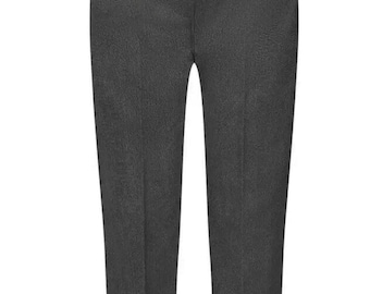 Boys All Around Full Elasticated Pull Up School Trousers no Hook Clip