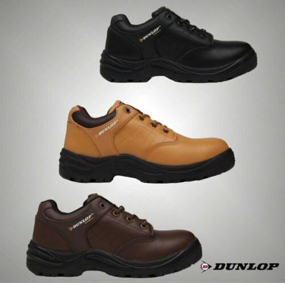 Dunlop Kansas Mens Leather Steel Toe Cap Safety Shoes Boots Work