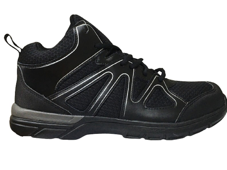 Mens Lightweight Safety Steel Toe Cap Work Boots Black Trainers Shoes ...