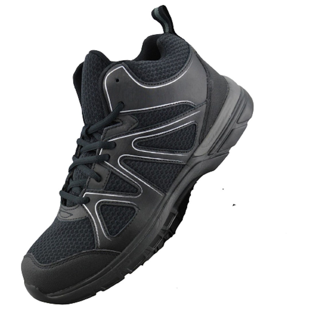 Mens Lightweight Safety Steel Toe Cap Work Boots Black Trainers Shoes ...