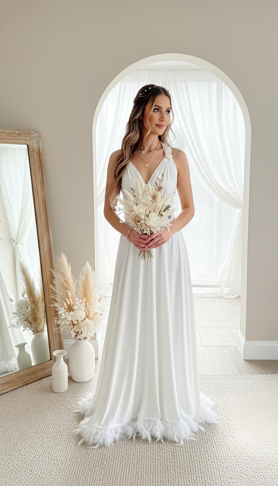 denim dress with embroidery Fleur Embroidered – Gorman Size:4 Year Straps & Sleeves_Halter Cocktail Dresses for Weddings: