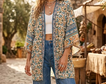 Kimono women,kimono robe, dressing gown,oversized comfy kimono, fall boho jacket,