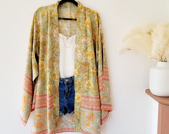 Short cardigan, floral cardigan women, cotton cardigan ,boho cardigan, floral jacket