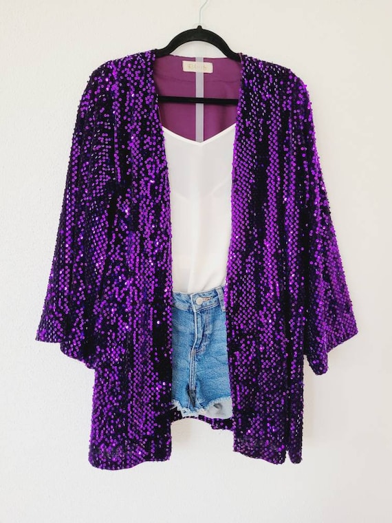 Plus size shop sequin cardigan