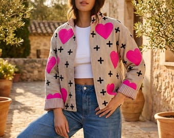 Boho Suzani sammetskavaj – broderad sammetskavaj – en storlek s–l (EU) / US 4–13 / UK 8–14 – varm boho presentidé – färgglad broderi