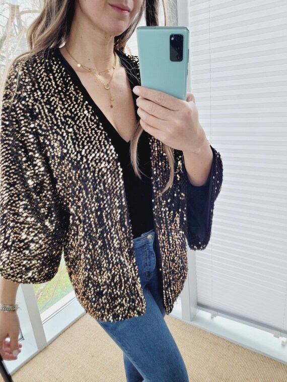 Plus sequin blazer hot sale