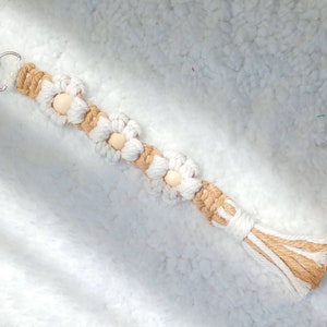 Macrame Daisy Chain Keychain