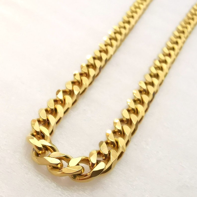 bags Top Bulk 316L Stainless Steel 5mm Link golden Curb Cuban Chain Unisex DIY Used in jewelry clothing crafts