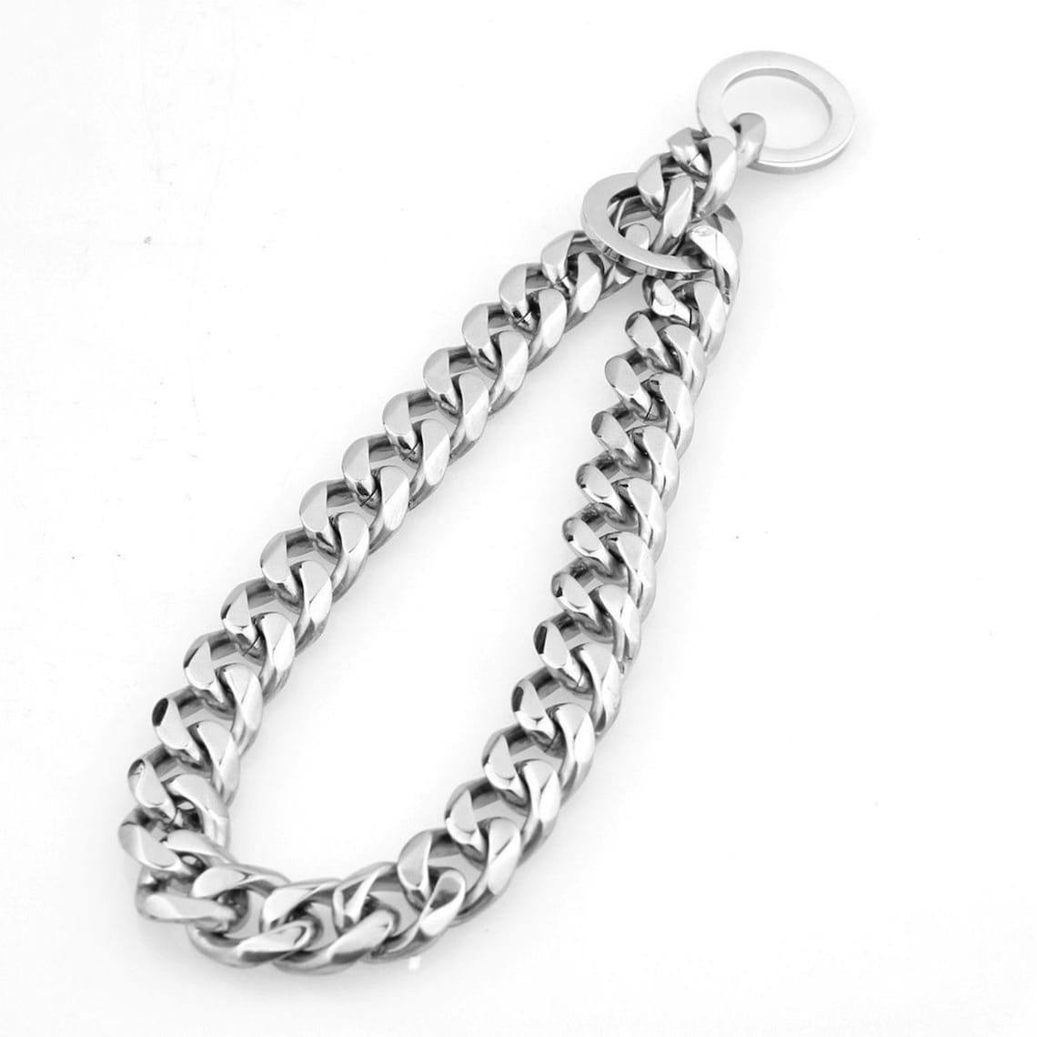 Pet Dog Choke Strong Silver Stainless Steel Chain Choker Etsy