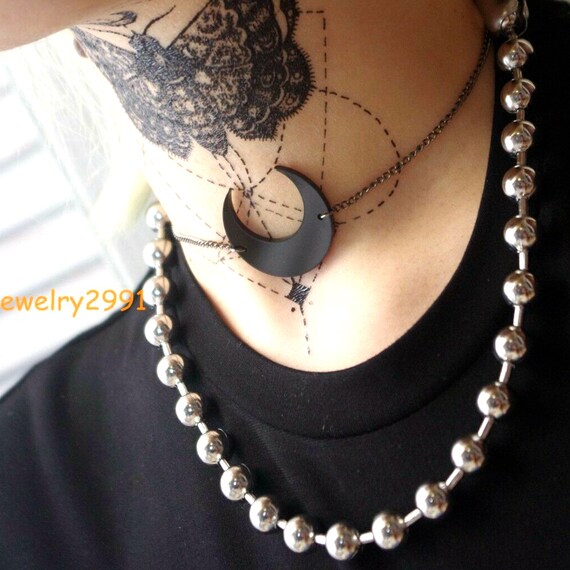 8MM Width Round Ball Chain Necklace or 