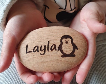 Personalised Laser Engraved Wooden Pebbles, Unique Bespoke Eco Friendly Letterbox Gifts