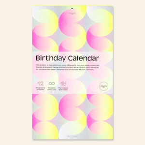 Birthday calendar