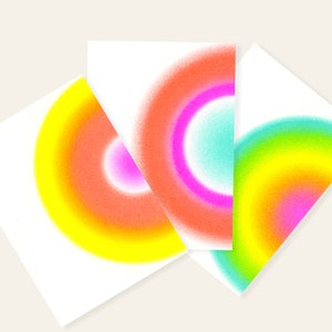 Rainbows | Rainbow | 3 Colorful Risograph Postcards by Mr & Mrs Rio