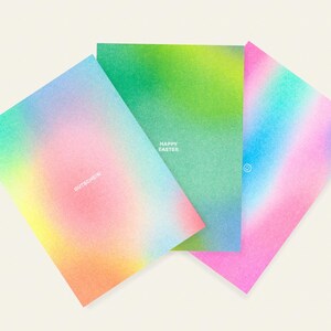 Happy Lights 2/3 Cartes postales colorées en risographie par Mr & Mrs Rio