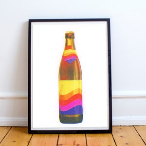 Impressão artística Paulaner-Spezi | Impressão de pôster Impressão artística Imagem de parede Presente de casamento Impressão artística Impressão artística