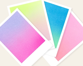 Feelings | 4 Colorful Risograph Postcards by Mr & Mrs Rio