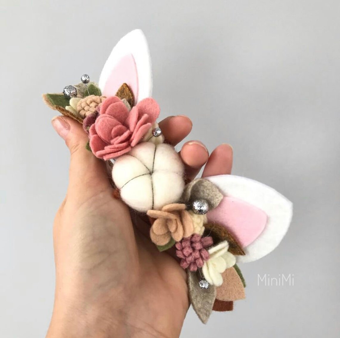 Christmas Cat Ears Flower Crown Video Tutorial PDF SVG EPS Etsy