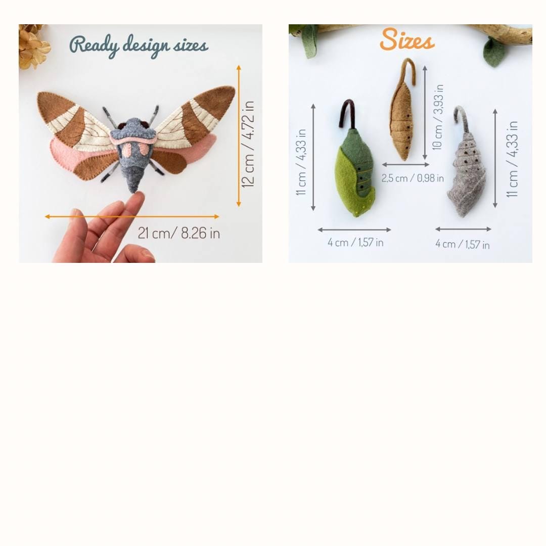 14 Felt Insect PDF Pattern Bundle, DIY Sewing Tutorial, Instant ...