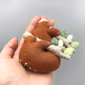 Sewing Tutorial: Felt Sloth PDF Pattern Download. SVG Files for Cricut ...