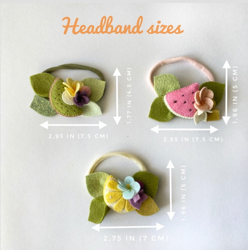 Fruit Headband Set Video Tutorial PDF SVG EPS Pattern Etsy
