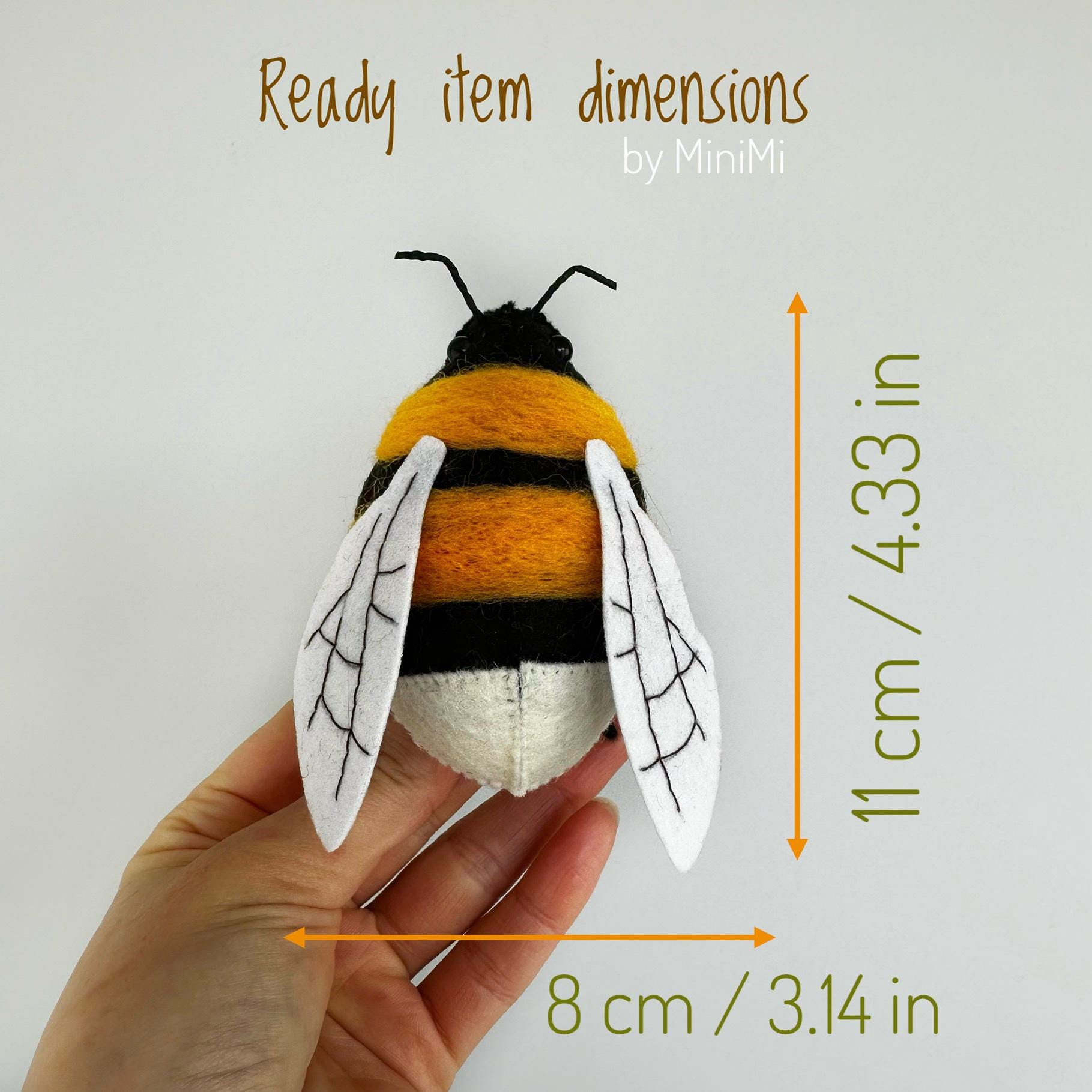 Spring Felt Bumblebee PDF Pattern | Bug Sewing Tutorial Download - Etsy