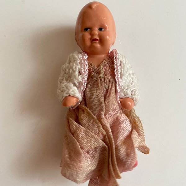 Vintage German Celluloid Doll (Erich Dittman) 50s celluloid - Super Cute! - Fair Condition