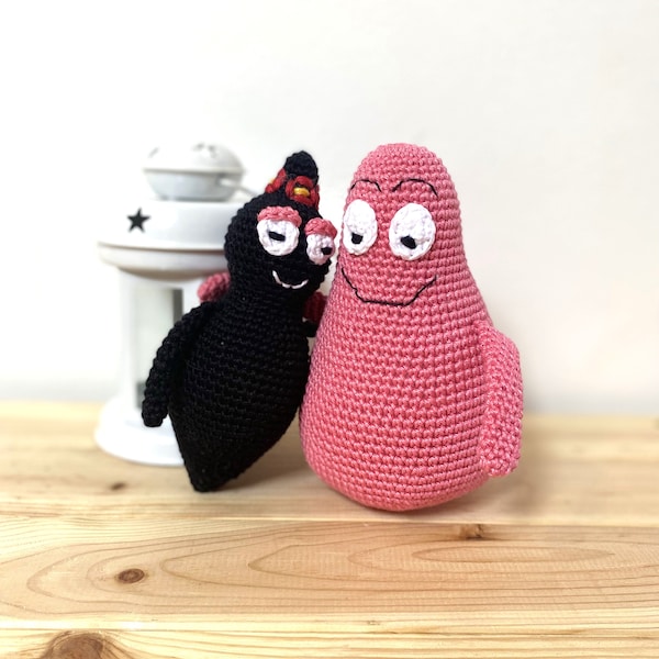 MOTIF AU CROCHET : Couple barbapapa pdf, Modèle barbapapa, Modèle au crochet, Barbamama crochet pdf, Rédigé en anglais, Facile à suivre, Couple