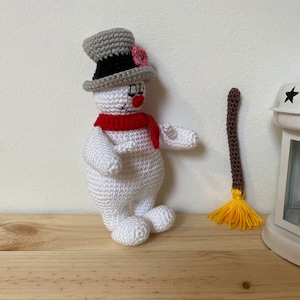 PATRÓN DE GANCHILLO: Muñeco de nieve con gorro, Patrón en PDF, Muñeco de nieve, Patrón de amigurumi, Muñeco de nieve en PDF, Escrito en inglés, Fácil de seguir, Patrón mediano imagen 7