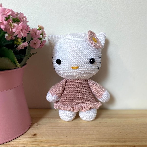 MOTIF AU CROCHET : Beau chat pdf,Modèle Pdf,Modèle amigurumi,Petit chat au crochet pdf,Rédigé en anglais,Facile à suivre,Facile à suivre chat pdf,Très beau chat