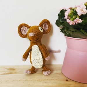CROCHET PATTERN:Brave mouse pdf,Pdf pattern,Amigurumi pattern,Crochet mouse pdf,Written in English,Easy to follow,Easy pattern,Mouse crochet