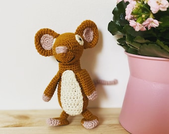 CROCHET PATTERN:Brave mouse pdf,Pdf pattern,Amigurumi pattern,Crochet mouse pdf,Written in English,Easy to follow,Easy pattern,Mouse crochet