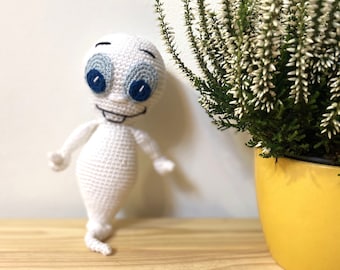 CROCHET PATTERN:Friendly ghost pdf,Ghost pattern,Crochet pattern,Ghost Crochet pattern,Written in English,Easy to follow, Crochet Casper pdf