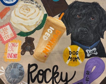 Painted Tote Bag - Personalized