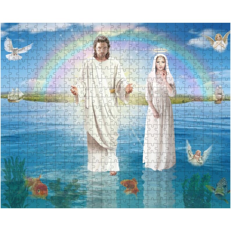 Puzzles Jesus Christ Appearing to the People Saint Mary Etsy