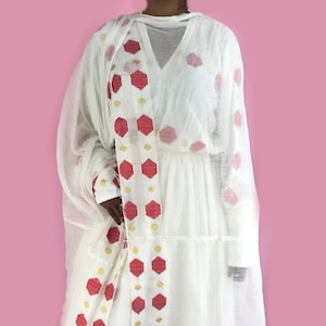 Traditional Ethiopian Habesha Dress, Handmade embroidered