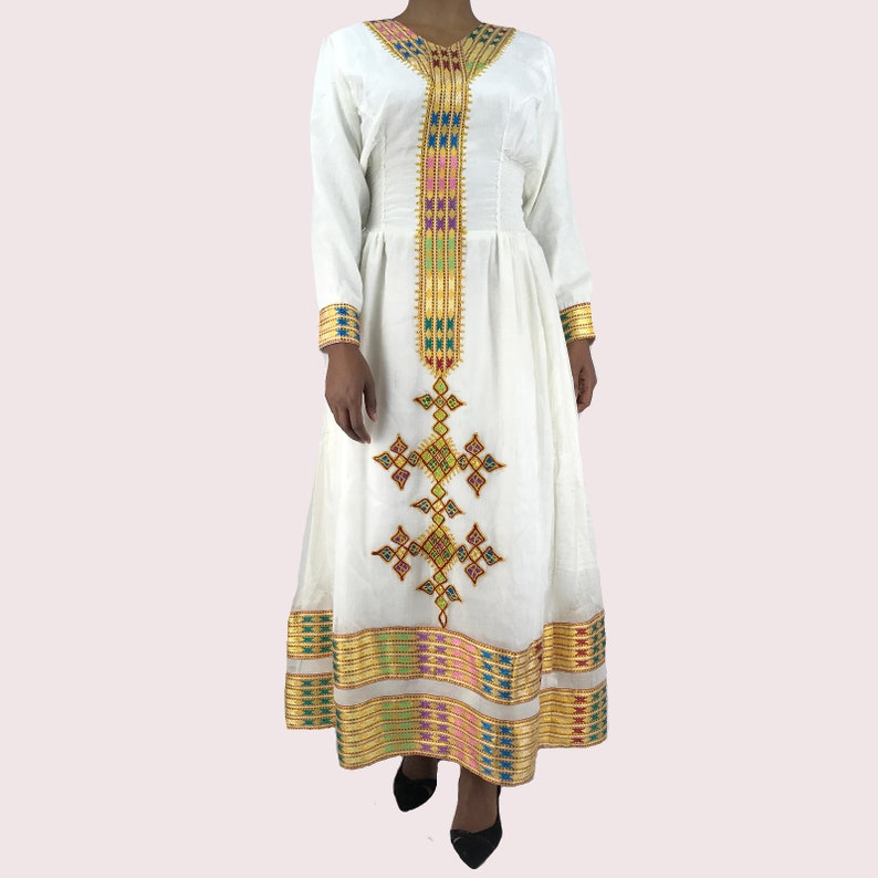 Traditional Ethiopian Habesha Dress Handmade embroidered