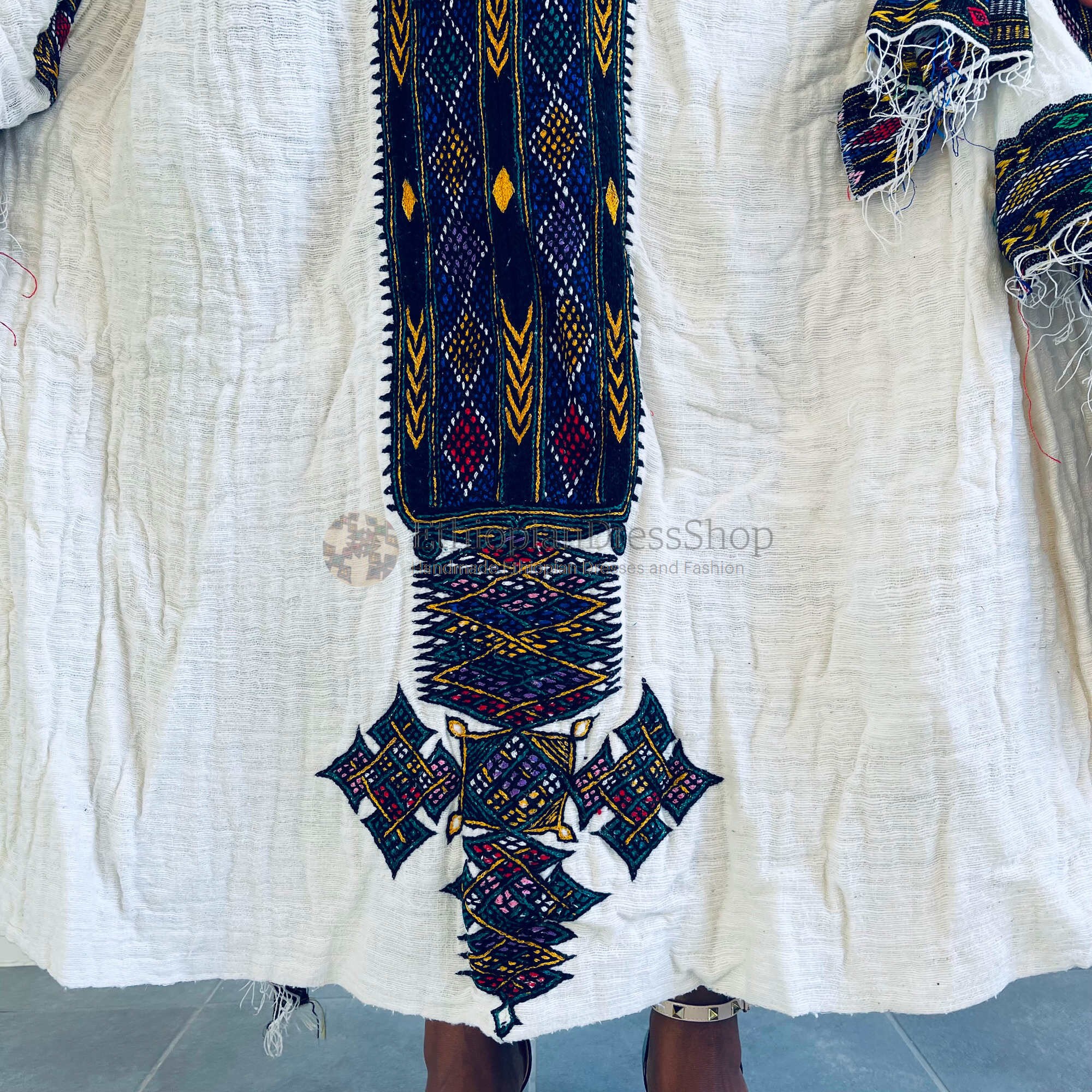 Ethiopian Axum Dress Traditional Handmade Embroidered Habesha - Etsy