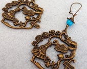 Earrings - Wonderland - pearls - charm