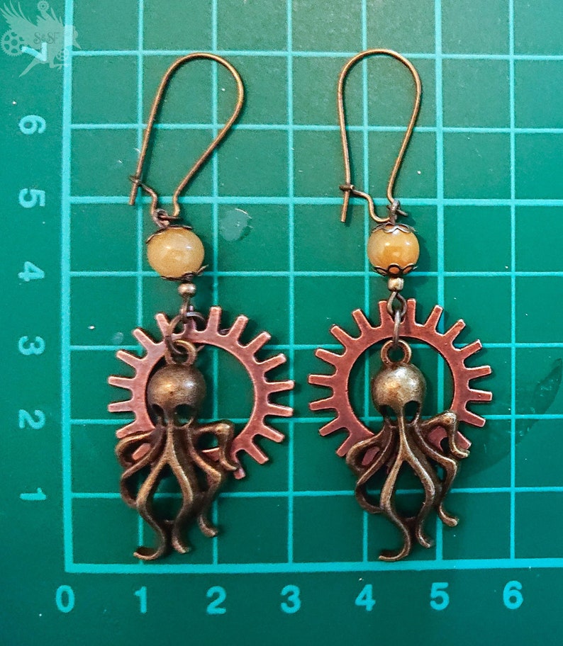 Finding nemo octopus inspired earrings