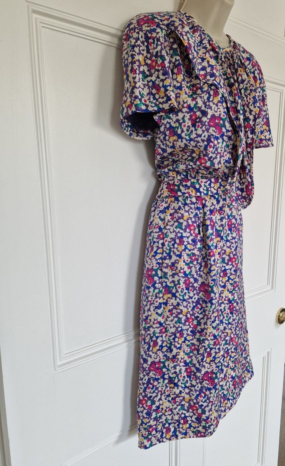 Valentino Boutique, vintage 1980s dress in 100% s… - image 2