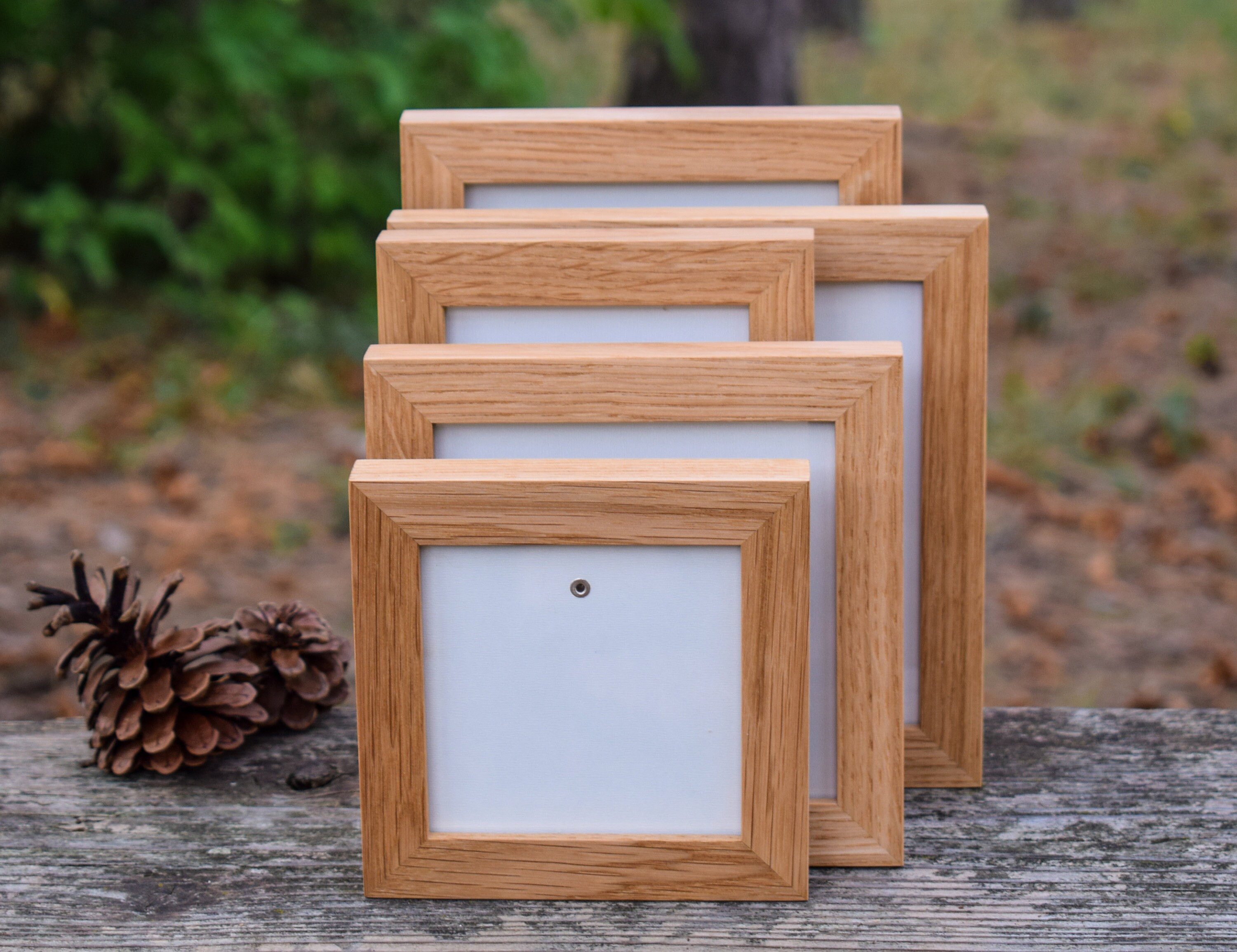 6x6 Oak Frame Thin Oak Frame 6x6 Picture Frame Square Oak Etsy UK