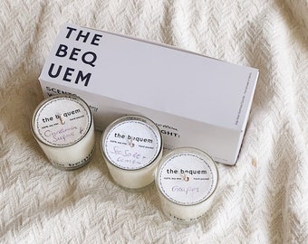 SET OF THREE Scented Soy Wax Candle | Three Candles Of Your Choice