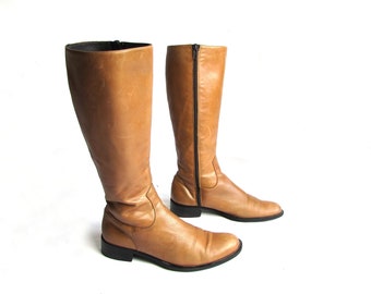 camel colored tall boots
