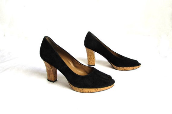 clarks platform pumps