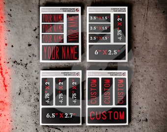 Name Tag Decal/Stickers (Personalized)
