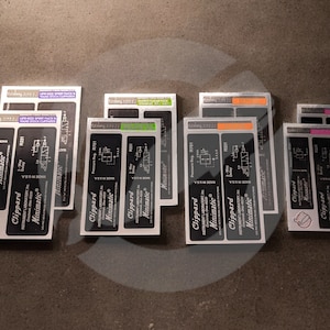 Chrome - Clippard Prop Labels (dimensions 1:1, Spirit et Hasbro)