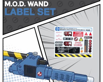 Proton Blaster M.O.D. Wand Labels