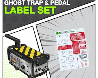 Haslab-labels voor spookval en pedaal