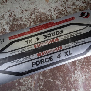 Code 3 Force 4 XL - Side Cap Reproduction Decals (Ecto Leuchtbalken)